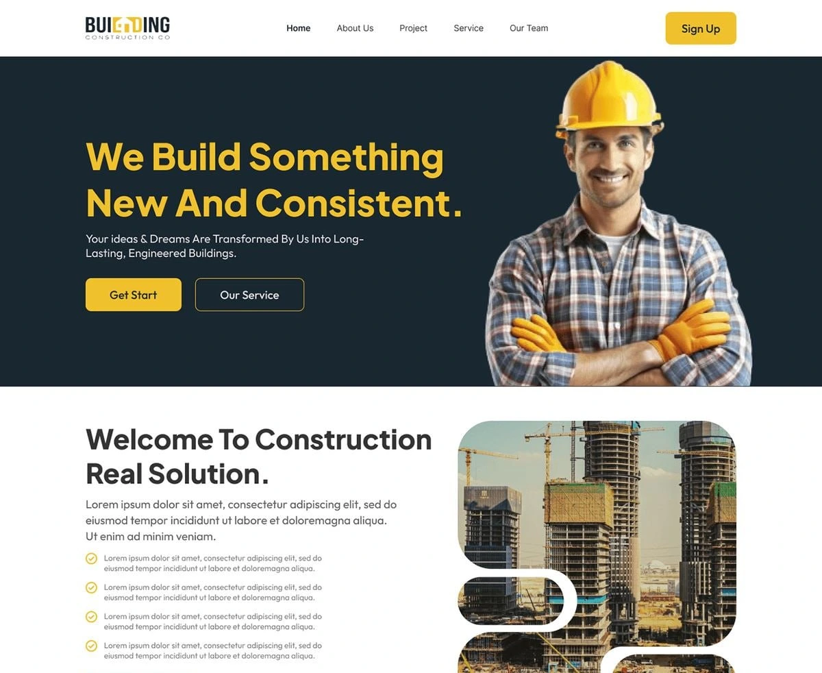 طراحی UI/UX سایت شرکتی
